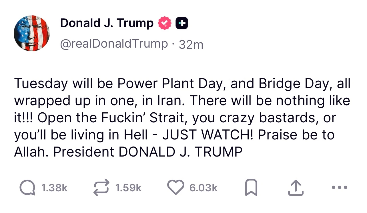 The Trump Unhinged Iran Post the Media Ignored or Sanewashed